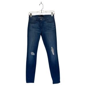 3x1 Distressed Skinny Fit Jeans Crete Wash Size 26 Mid Wash
